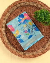 SC3162 - Tissue Saree With Embroidery All Over